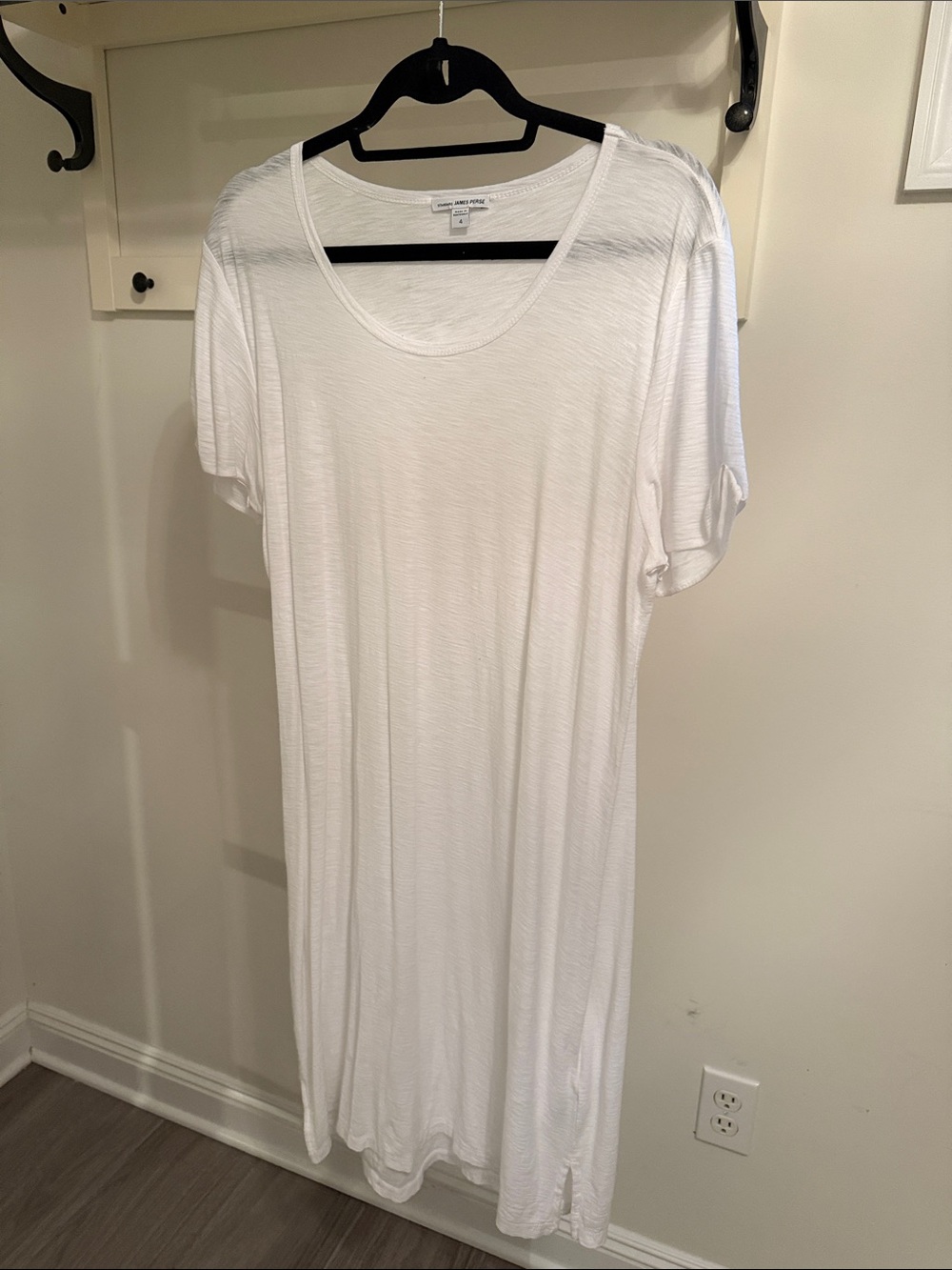 Classic White Scoop Neck Dress
